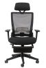 High back mesh chair  with wideand fixed headrest; color black; 300lbs