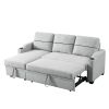 Leisure Pull-out Storage Sofa Chaise Longue Corner Broaching Bed for Living Room