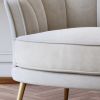 Modern Velvet Accent Barrel Chair Leisure Accent Chair Living Room Upholstered Armchair Vanity Chair for Bedroom Meeting Room