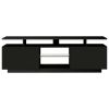 Modern TV Stand for TVs up to 65inches with LED lights, 16 Colors, for Livingroom, Bedroom