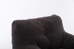 Soft Tufted foam bean bag chair with Teddy fabric