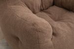 Soft Tufted foam bean bag chair with Teddy fabric