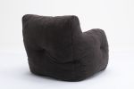 Soft Tufted foam bean bag chair with Teddy fabric