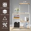 4-tier Kitchen Baker's Rack with Basket and 5 Hooks