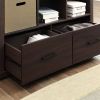 Steele 6 Cube Storage Bookcase Organizer with Drawers; Multiple Finishes