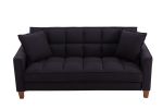 Hot Selling Solid Color Easy Assemble Loveseat 2 Seater Furniture Breathable Linen Sofa Chair