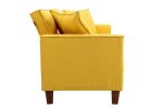 Hot Selling Solid Color Easy Assemble Loveseat 2 Seater Furniture Breathable Linen Sofa Chair